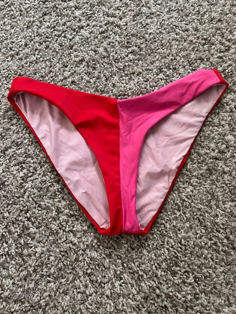 Preppy Colorful Colorblock Bikini Bottom